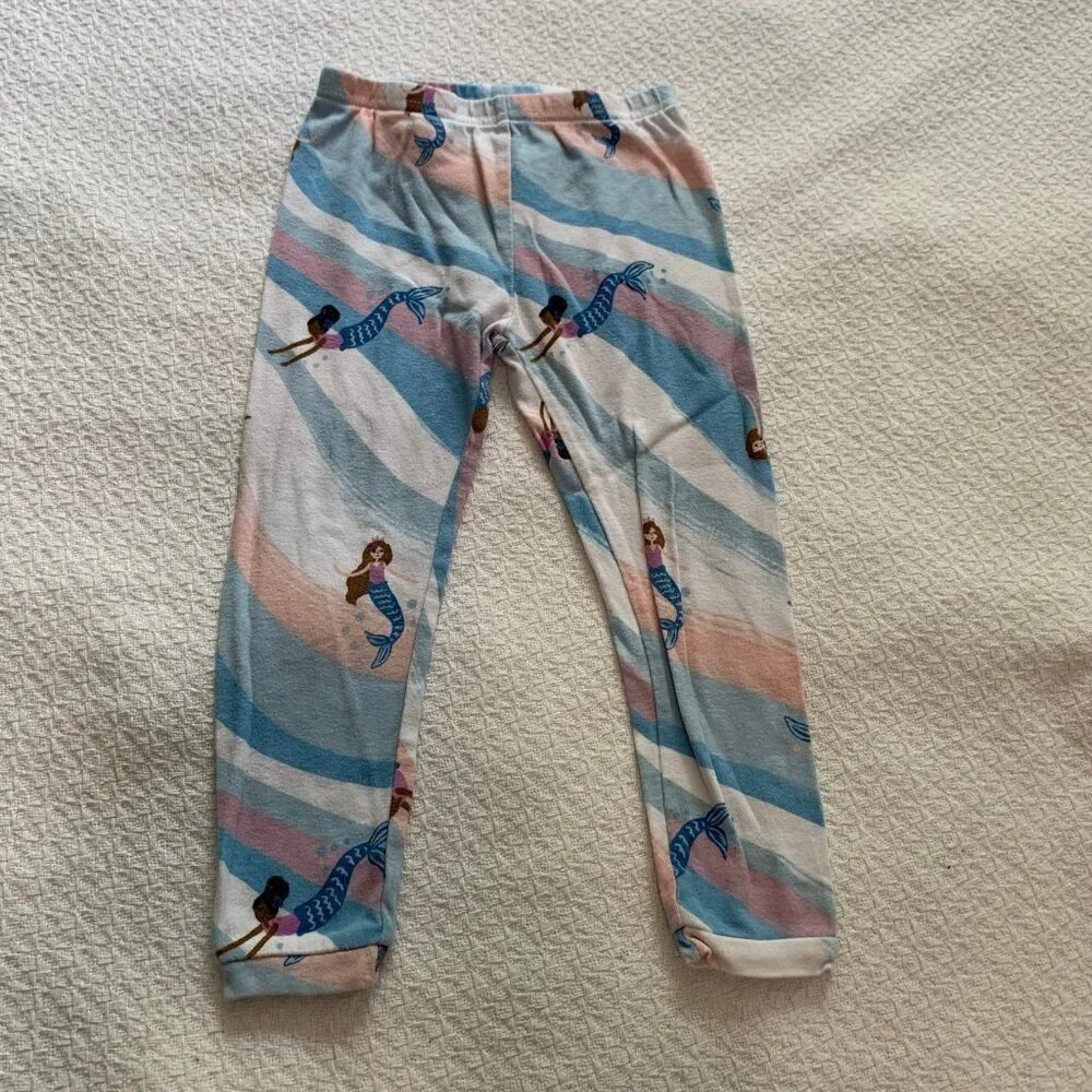 5/$25 Carter's Just One You Toddler Girls 3T Mermaid Pajama Set Blue Pink 2PC PJ